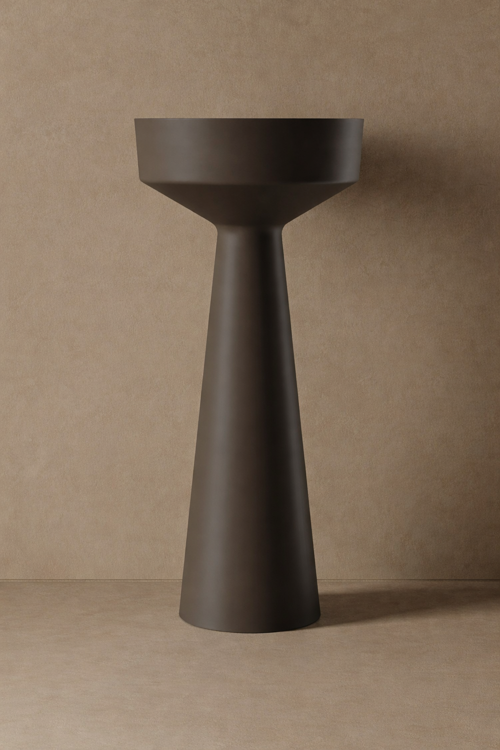 16″ Freestanding Pedestal Basin in Solid-Surface I-Stone