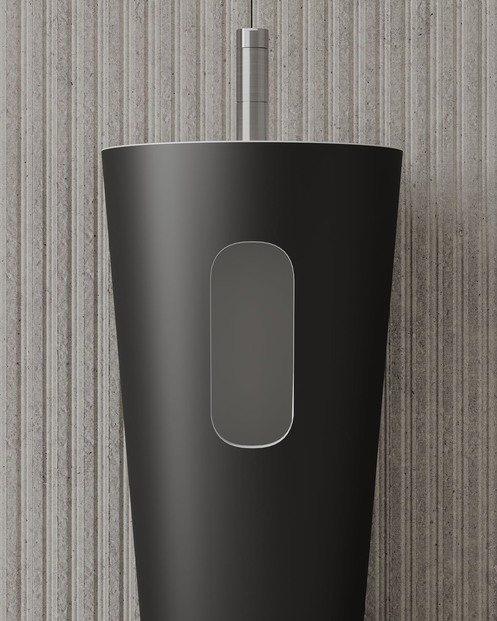 18″ Freestanding Pedestal Basin in Solid-Surface I-Stone