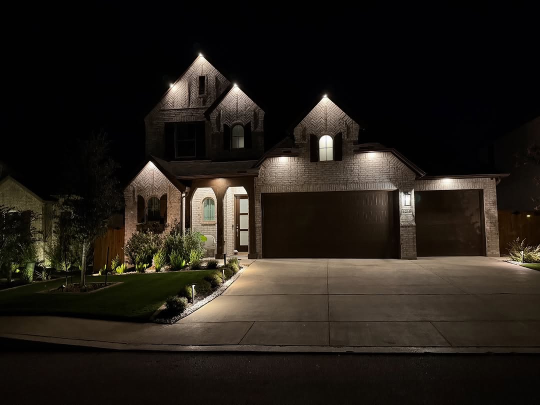 Outdoor Lighting Installed with Proper Weatherproofing, Clean Wiring, and Licensed Electrical Work