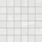 12" × 12" Arctic White Porcelain Mosaic Tile – Satin Finish