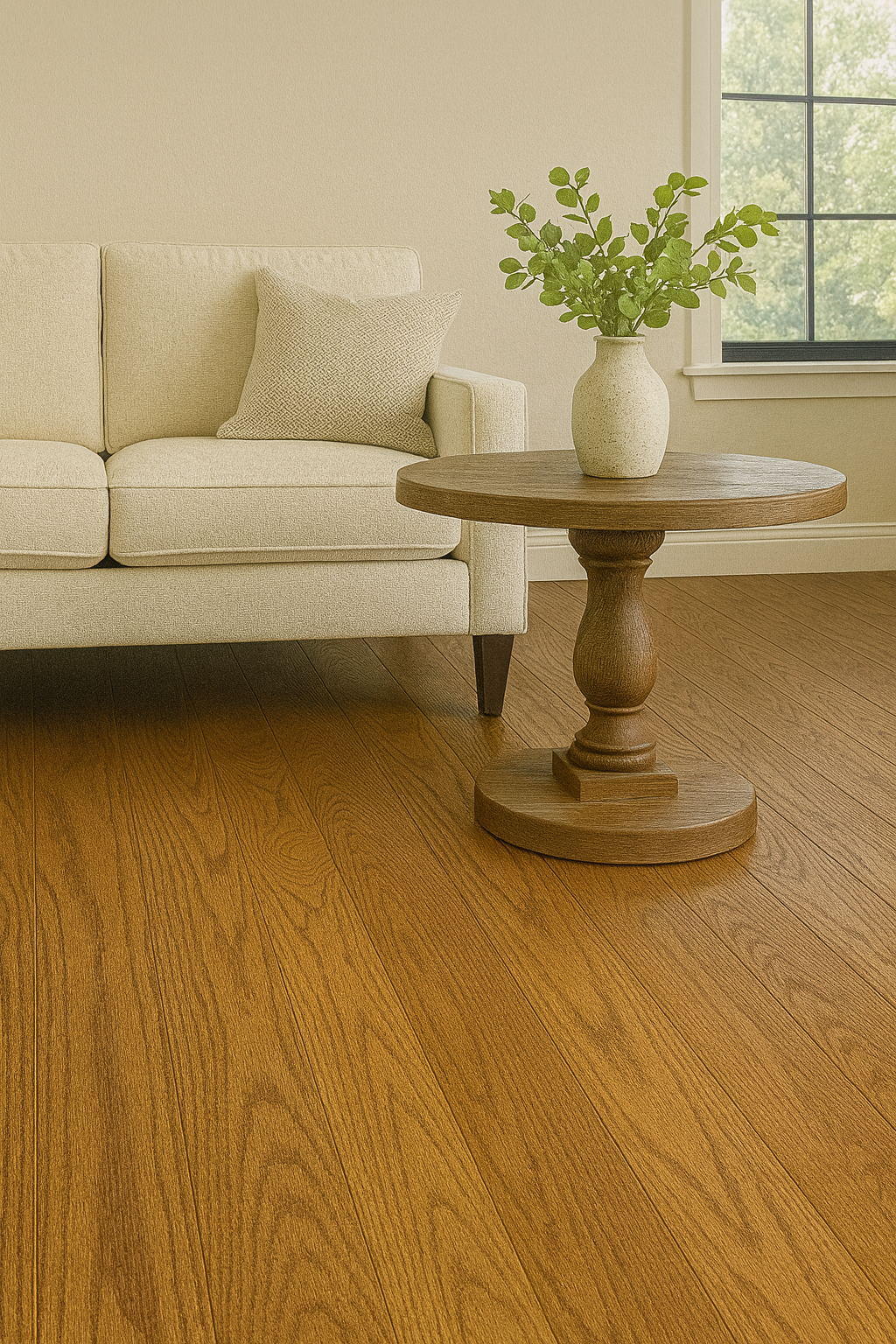 Solid Hardwood Flooring – Honey Bronze (4.25″, Smooth Finish)