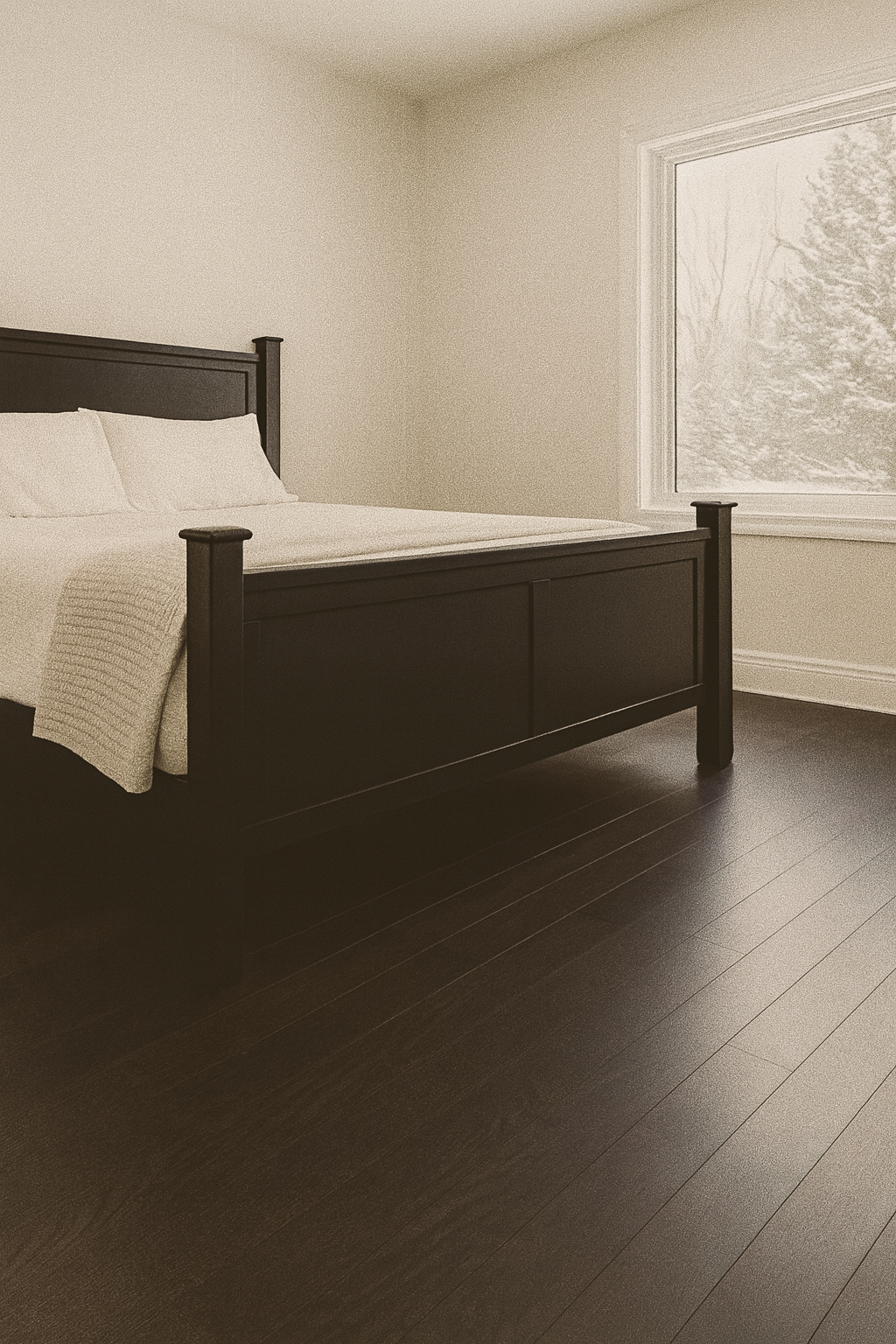 Solid Hardwood Flooring – Midnight Espresso Oak (4.25″, Smooth Finish)