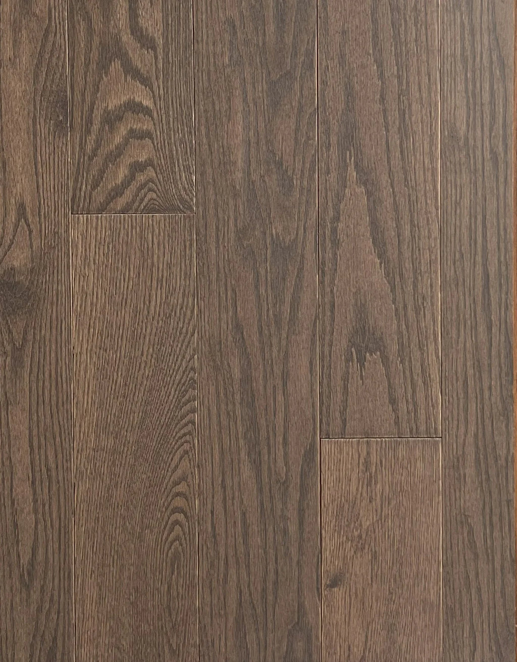 Solid Hardwood Flooring – Smoky Mocha (4.25″, Smooth Finish)