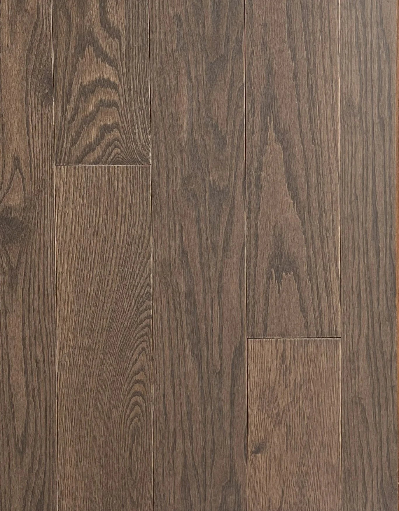 Solid Hardwood Flooring – Smoky Mocha (4.25″, Smooth Finish)