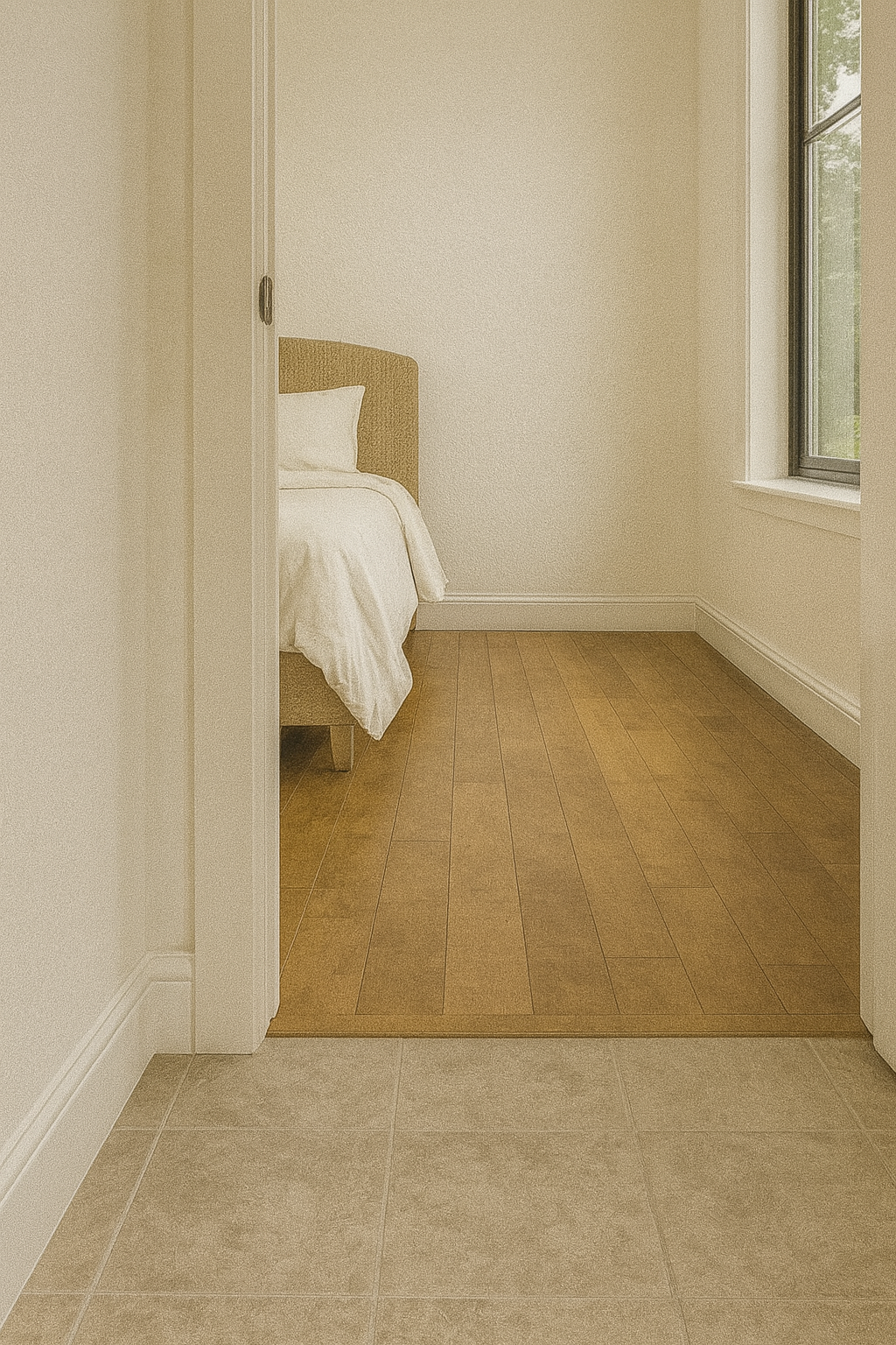 Solid Hardwood Flooring – Warm Linen Oak (4.25″, Smooth Finish)