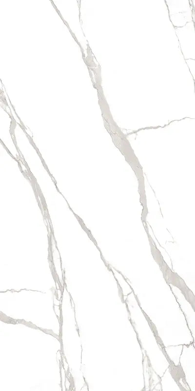 48" × 96" Statuario Apuane Porcelain Slab – Polished