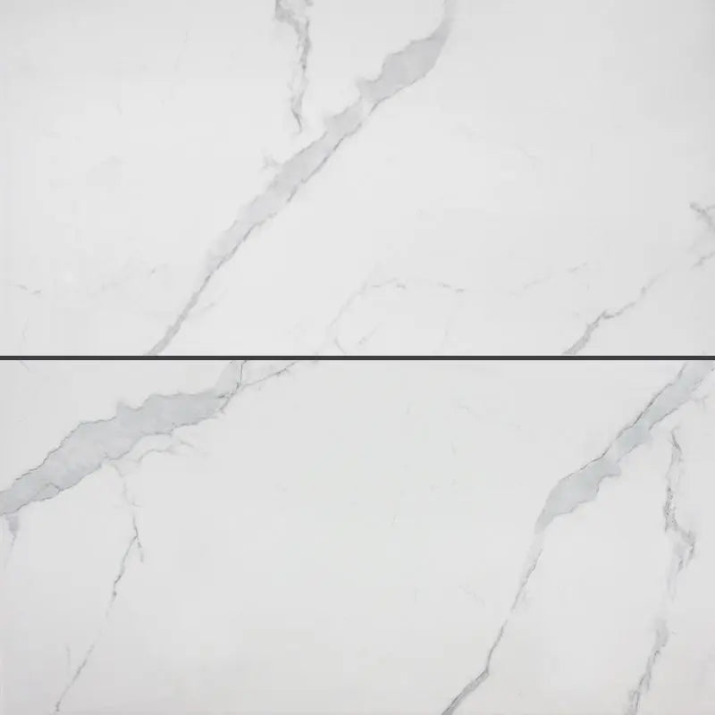 48" × 96" Statuario Apuane Porcelain Slab – Polished
