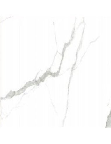 24" × 24" Stellar White Polished Porcelain Tile