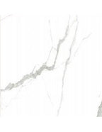 24" × 24" Stellar White Polished Porcelain Tile