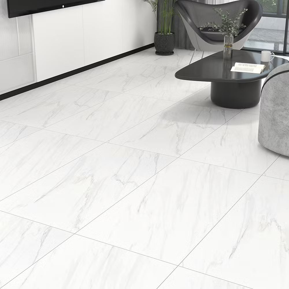24" × 24" Pure White Matte Porcelain Tile