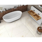 24" × 48" Calacatta Elegante Polished Porcelain Tile