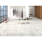 24" × 48" Calacatta Borealis Polished Porcelain Tile