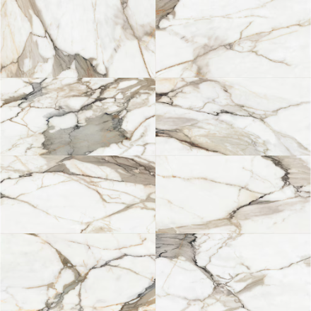 24" × 48" Calacatta Sierra Polished Porcelain Tile