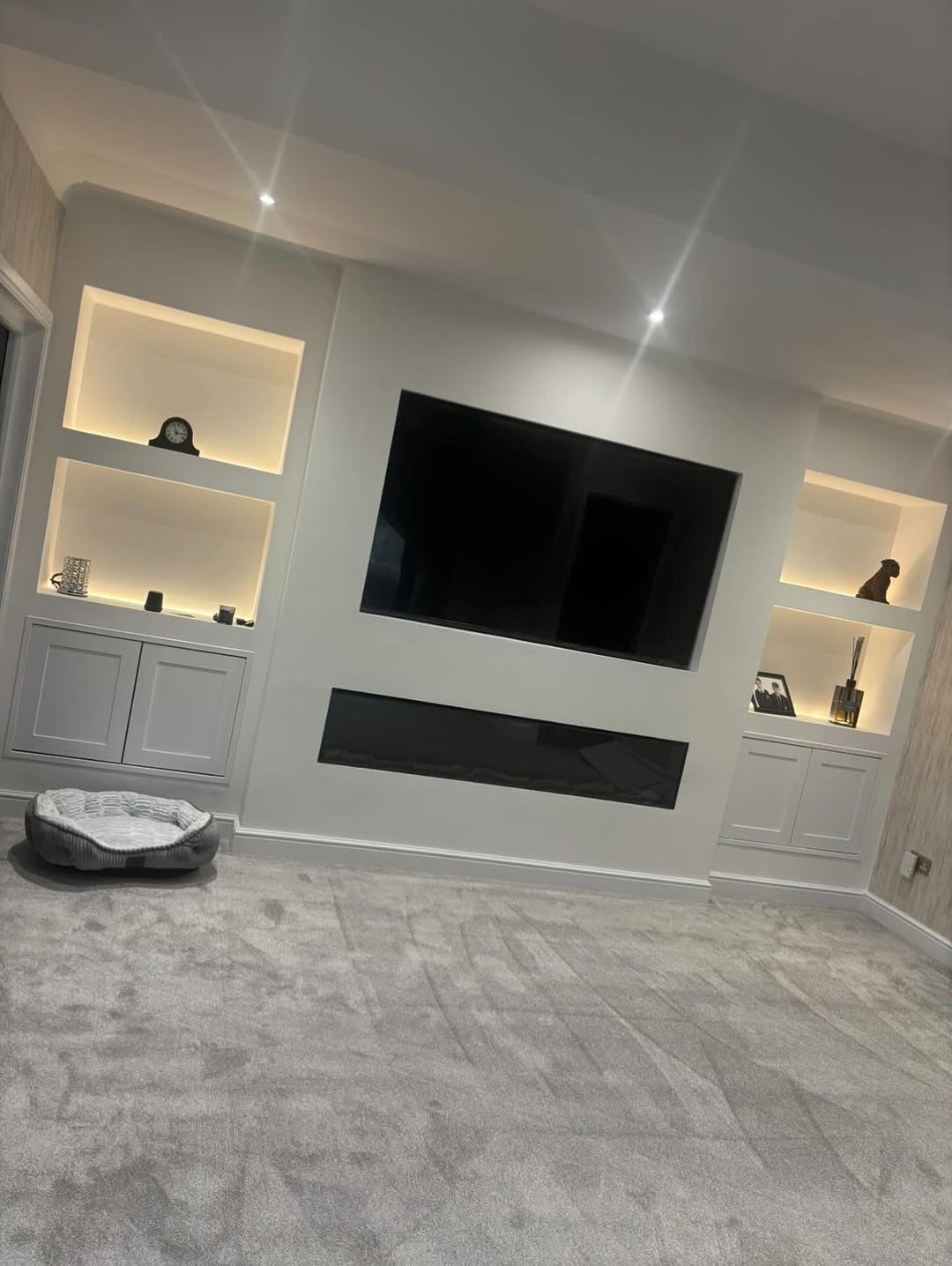 TVs Mounted with Secure Brackets, Clean Wiring, and Proper Wall Support