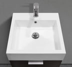 18″ Wall-Mounted Modern Bathroom Vanity with Integrated Sink