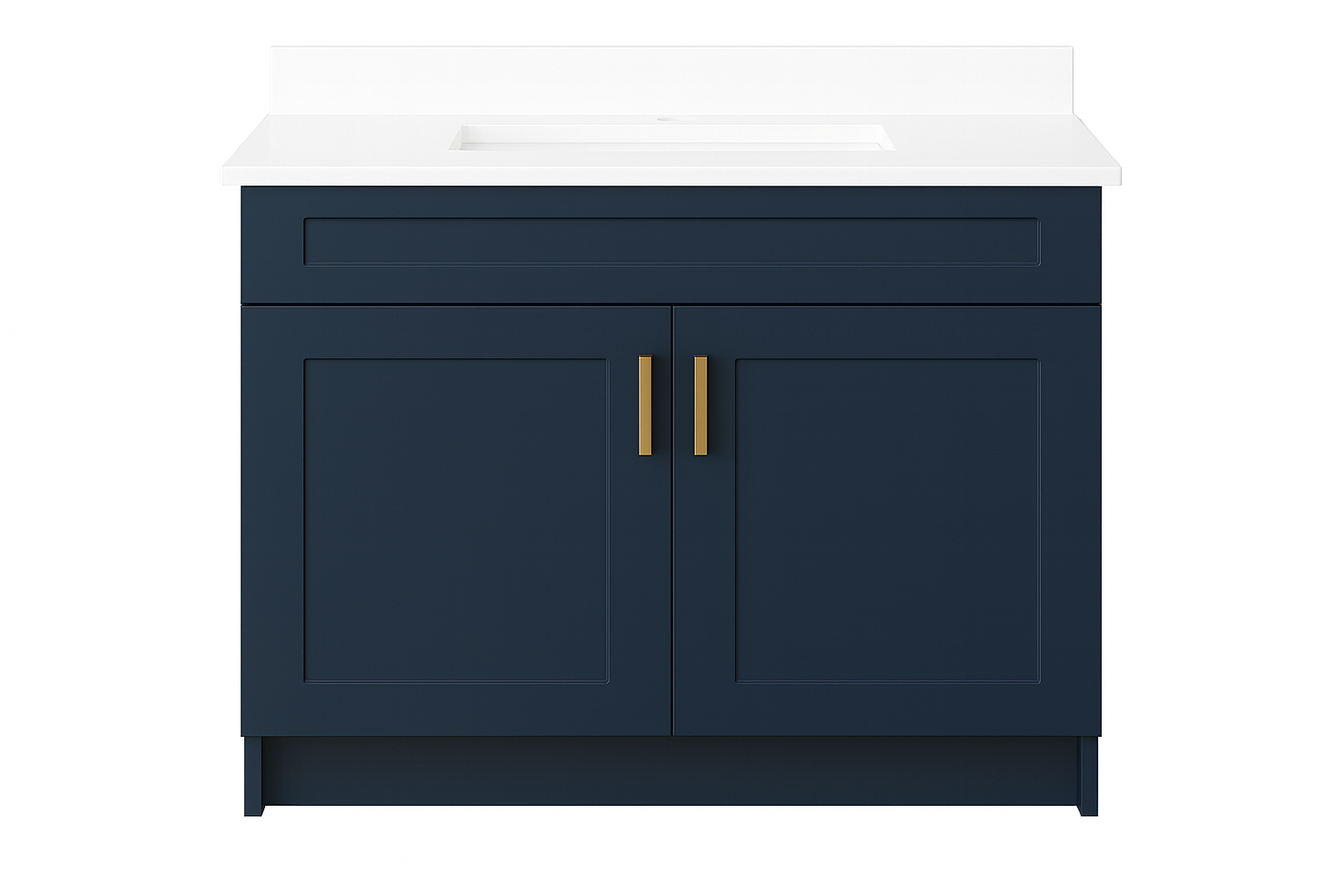 30-Inch Freestanding Shaker-Style Bathroom Vanity with Countertop & Splash Set