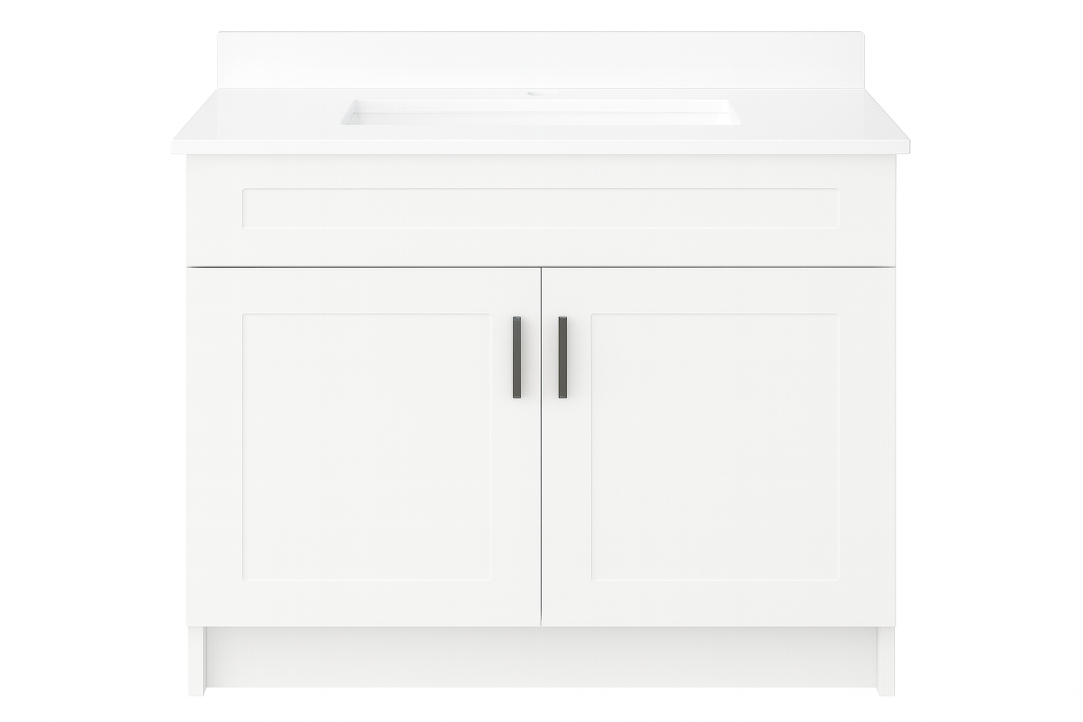 30-Inch Freestanding Shaker-Style Bathroom Vanity with Countertop & Splash Set